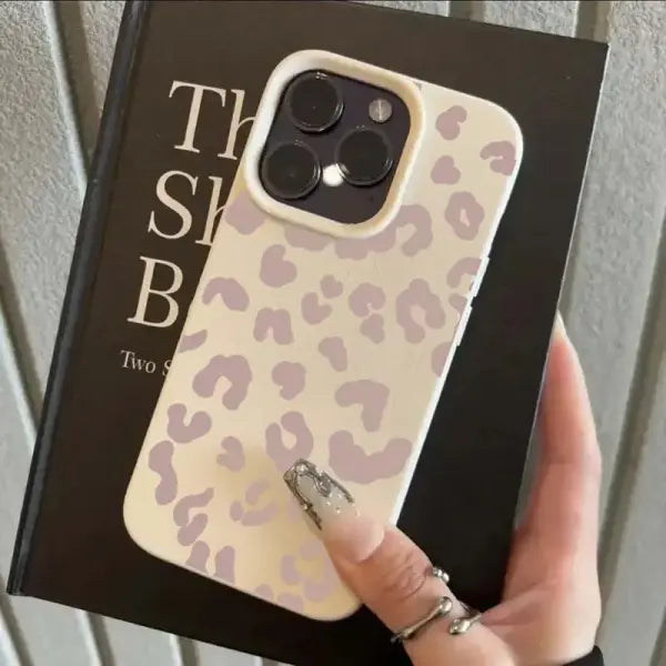 Leopard print soft TPU phone case for iPhone - T11095 Antique white / iPhone 12 Pro