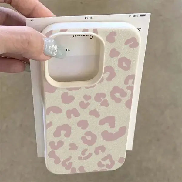 Leopard print soft TPU phone case for iPhone