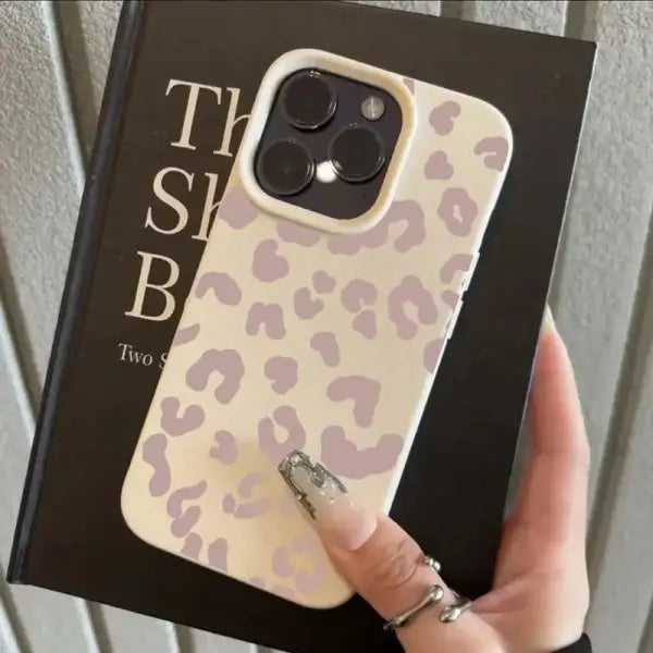 Leopard print soft TPU phone case for iPhone