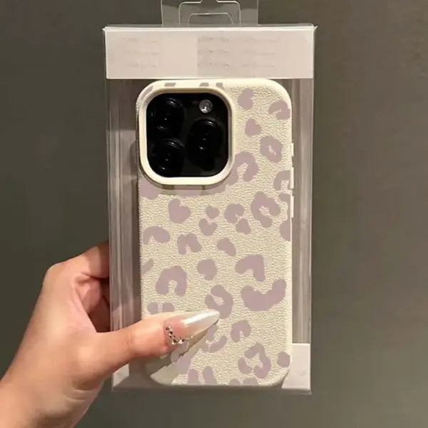 Leopard print soft TPU phone case for iPhone