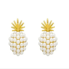 Pineapple Earrings with Gold Variants and Free Shipping Available - Himpall