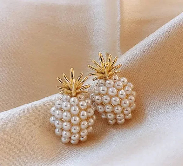 Pineapple Earrings with Gold Variants and Free Shipping Available - Himpall