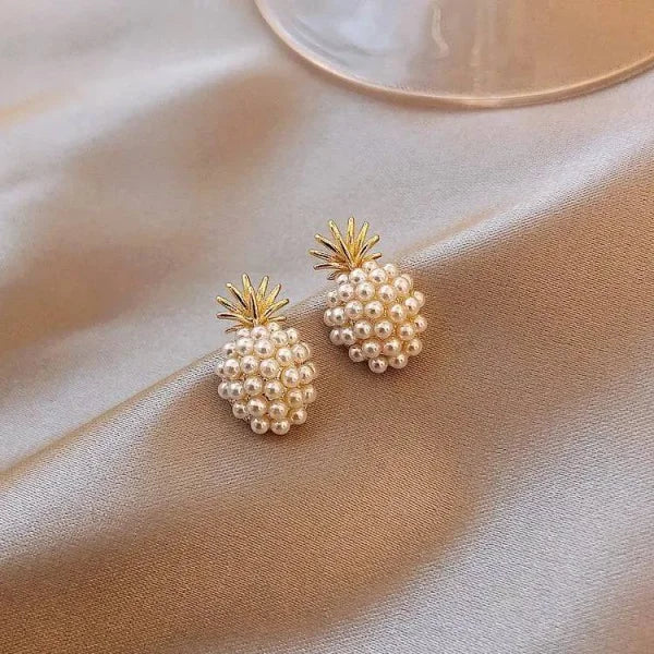 Pineapple Earrings with Gold Variants and Free Shipping Available - Himpall