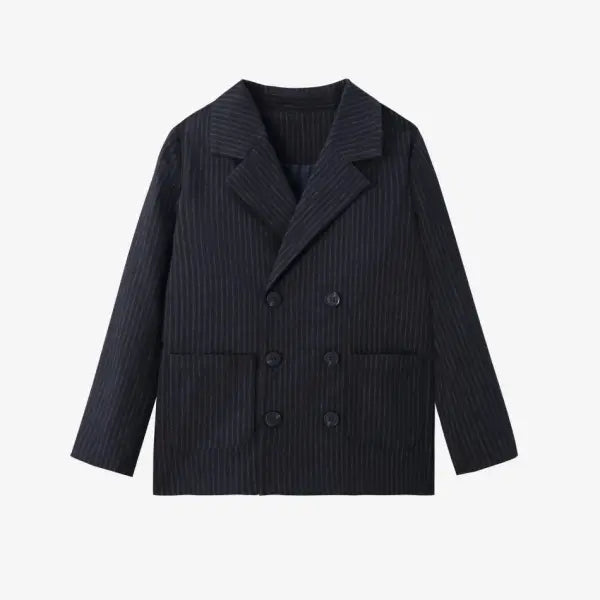 Pinstripe Family Matching Outfit Girls Boys Knitwear Matching Set - Pinstripe Blazer / Click to see stock