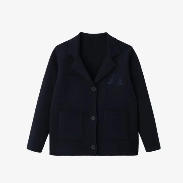 Pinstripe Family Matching Outfit Girls Boys Knitwear Matching Set - Knit Blazer / 8y