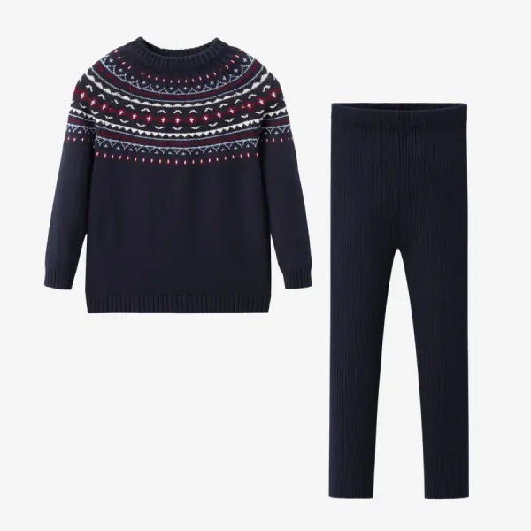 Pinstripe Family Matching Outfit Girls Boys Knitwear Matching Set - Knit Set / Click to see stock