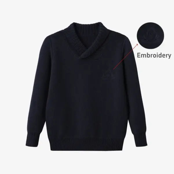 Pinstripe Family Matching Outfit Girls Boys Knitwear Matching Set - Navy knit Top / Click to see stock