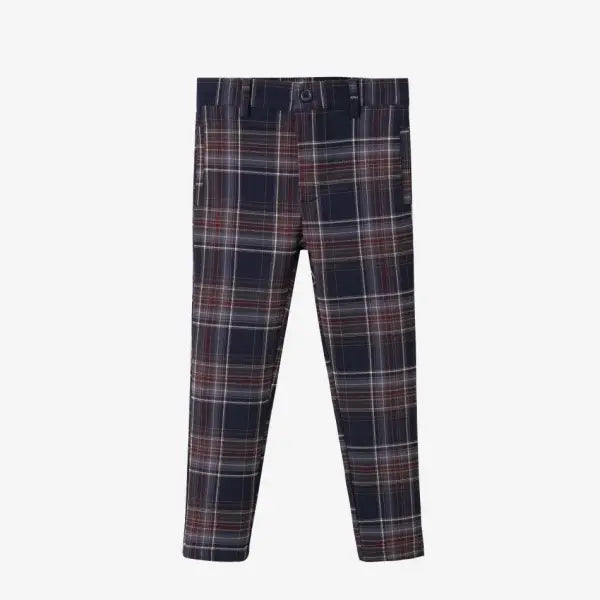 Pinstripe Family Matching Outfit Girls Boys Knitwear Matching Set - Plaid Pants / Click to see stock