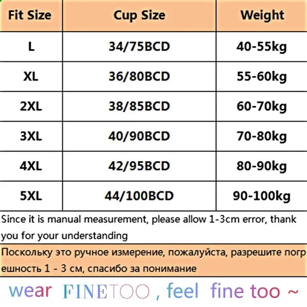 Plus Size Lace Deep V Bralette – Sexy Ice Silk Push-Up Lingerie