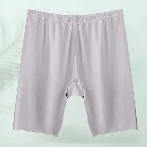 Plus Size Safety Short Pants Seamless Underwear Anti Rub Boxers - gray / XXXL
