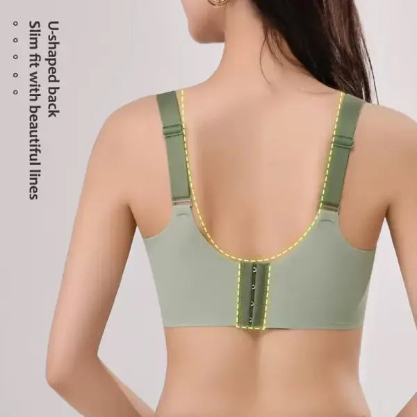 Plus Size Super Gather Push Up Bras Women Soft Support Seamless Underwear Female Full Cup Lift-Up Bras No Steel