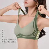 Plus Size Super Gather Push Up Bras Women Soft Support Seamless Underwear Female Full Cup Lift-Up Bras Wireless Soft