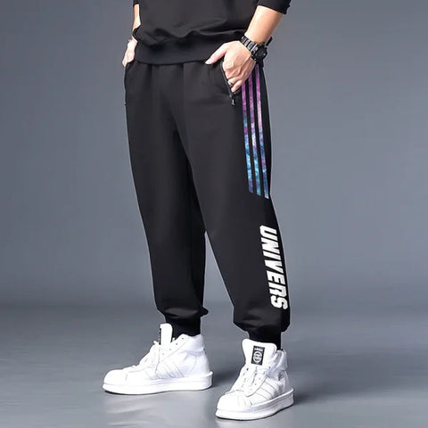 Plus Size Sweatpants with Adjustable Waist and Hips Measurements - Himpall