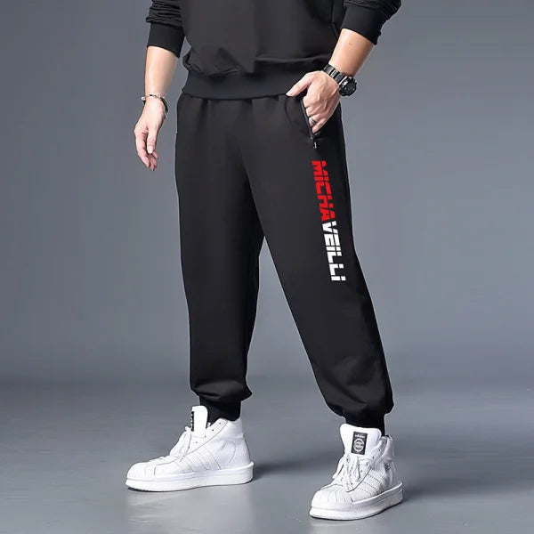 Plus Size Sweatpants with Adjustable Waist and Hips Measurements - Himpall