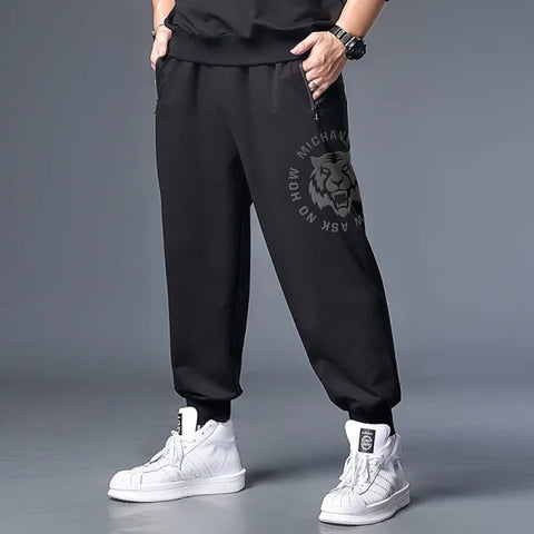 Plus Size Sweatpants with Adjustable Waist and Hips Measurements - Himpall