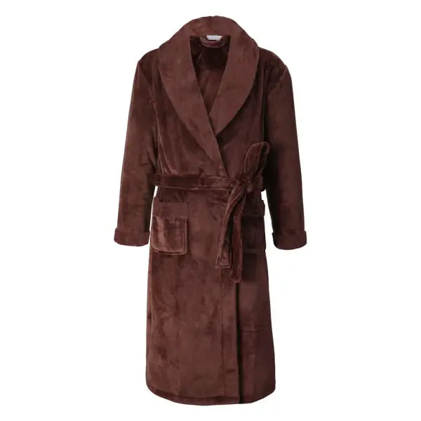 Men’s Plus Size Thick Flannel Robe – Luxury Coral Fleece Winter Bathrobe Extra Warm Kimono Lounge Gown Big & Tall Soft