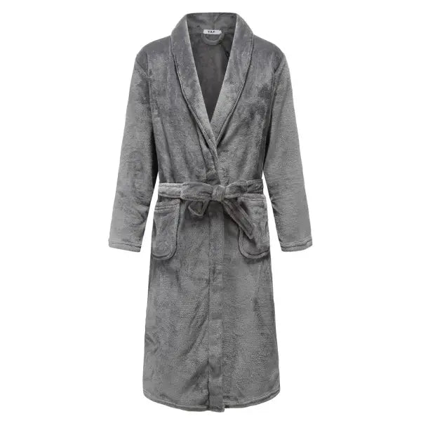 Men’s Plus Size Thick Flannel Robe – Luxury Coral Fleece Winter Bathrobe Extra Warm Kimono Lounge Gown Big & Tall Soft