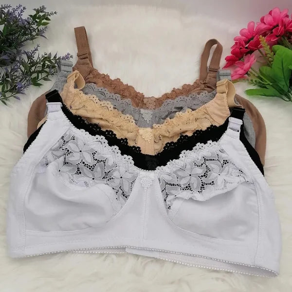 Plus Size Wire-Free Push-Up Bra – Unlined Sexy Lingerie for Women