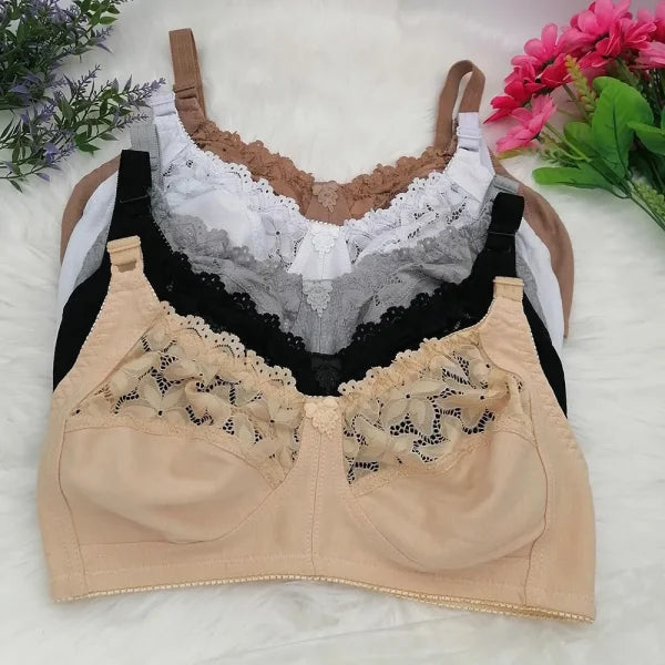 Plus Size Wire-Free Push-Up Bra – Unlined Sexy Lingerie for Women