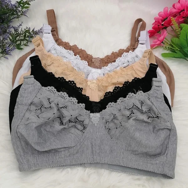 Plus Size Wire-Free Push-Up Bra – Unlined Sexy Lingerie for Women