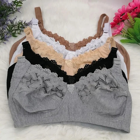 Plus Size Wire-Free Push-Up Bra – Unlined Sexy Lingerie for Women