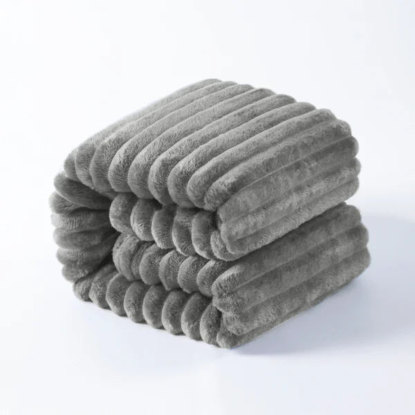 Plush Flannel Fleece Blanket for Ultimate Comfort and Warmth - Gray / 150x200cm / United States