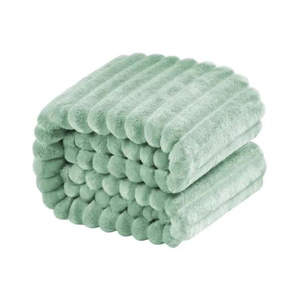 Plush Flannel Fleece Blanket for Ultimate Comfort and Warmth - Mint / 150x200cm / United States