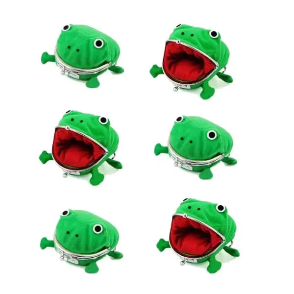 Plush Frog Coin Wallet Anime Ninja Wallet Halloween Role Playing Ninja Theme Party Gift - 1pcs