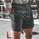 Pocket Compression Shorts for Active Moisture Wicking Comfort