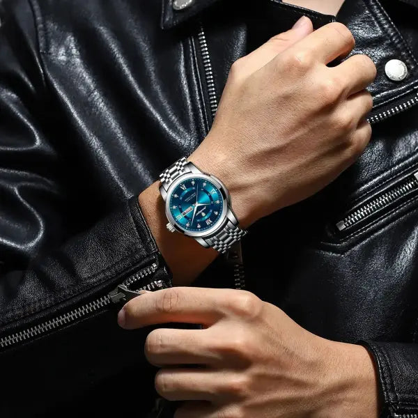 Poedagar Luxury Trendy Man Wristwatch Waterproof Stainless Steel Date