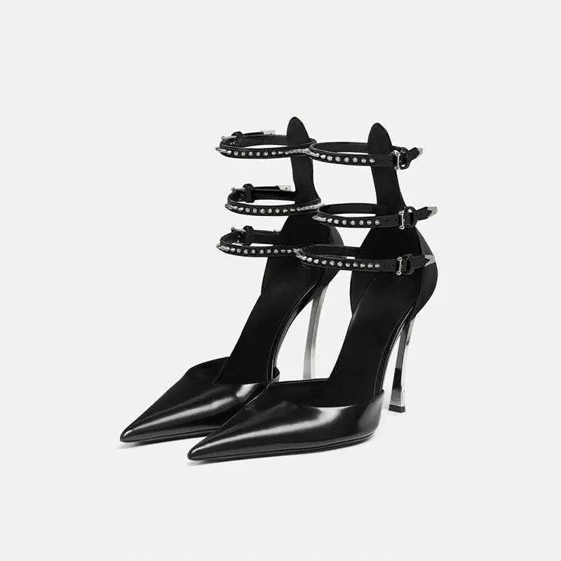 Pointed Shoes - Elegant High Heels for Trendy Fashion - Black / 36