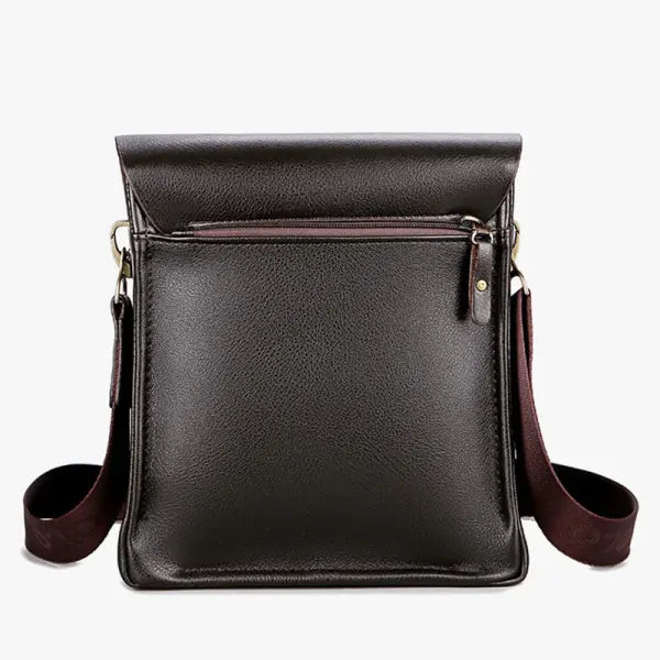 Polo Vertical Shoulder Bag Synthetic Leather Trendy Business Crossbody