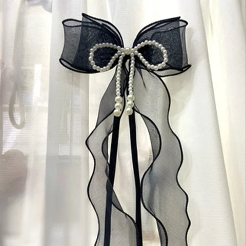 Polyester Window Curtains with Curtain Tiebacks and Bow Design - S5 / 2pcs