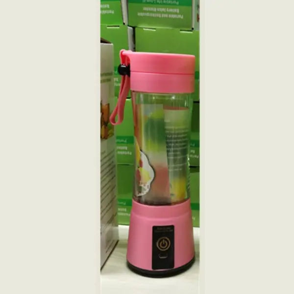 Portable Blender Hair Remover Environmentally Friendly Mini Travel Tool - Pink / Four Knives