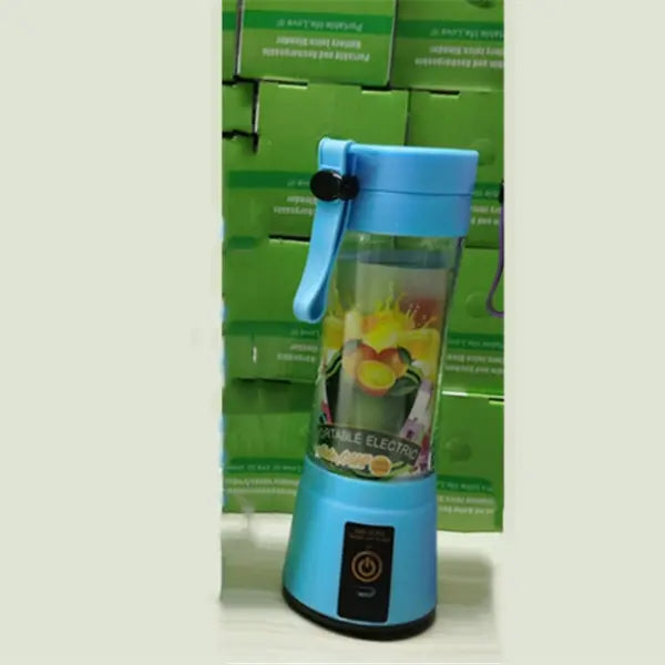 Portable Blender Hair Remover Environmentally Friendly Mini Travel Tool - Blue / Four Knives
