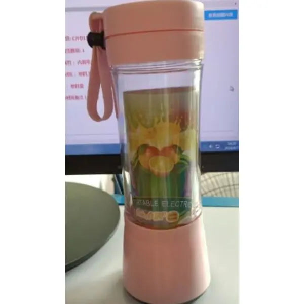 Portable Blender Hair Remover Environmentally Friendly Mini Travel Tool - Pink / Six Knives