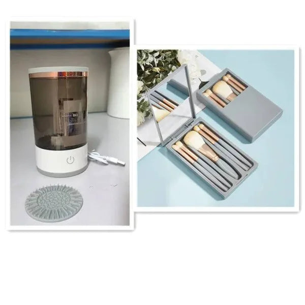 Portable Electric Makeup Brush Cleaner with USB Charging - Himpall