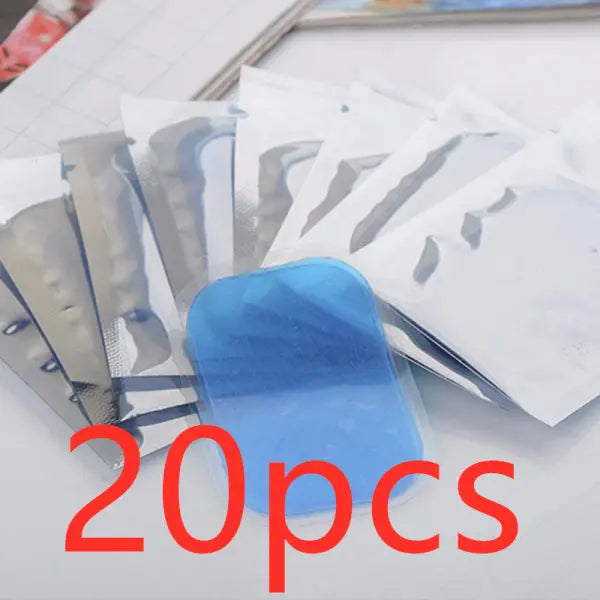 Portable EMS Device for Muscle Training and Abdominal Toning - 20pcs Alternative gel
