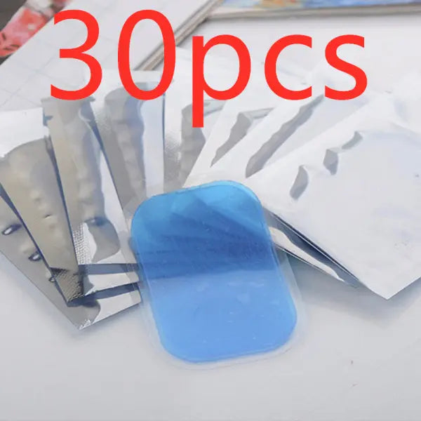 Portable EMS Device for Muscle Training and Abdominal Toning - 30pcs Alternative gel