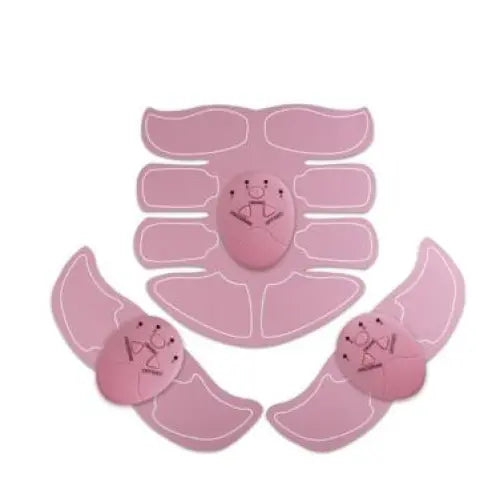 Portable EMS Device for Muscle Training and Abdominal Toning - Pink