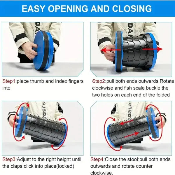 Portable Expandable Stool For Outdoor Activities Lightweight Folding Stool For Traveling Fishing And Hiking Outdoor