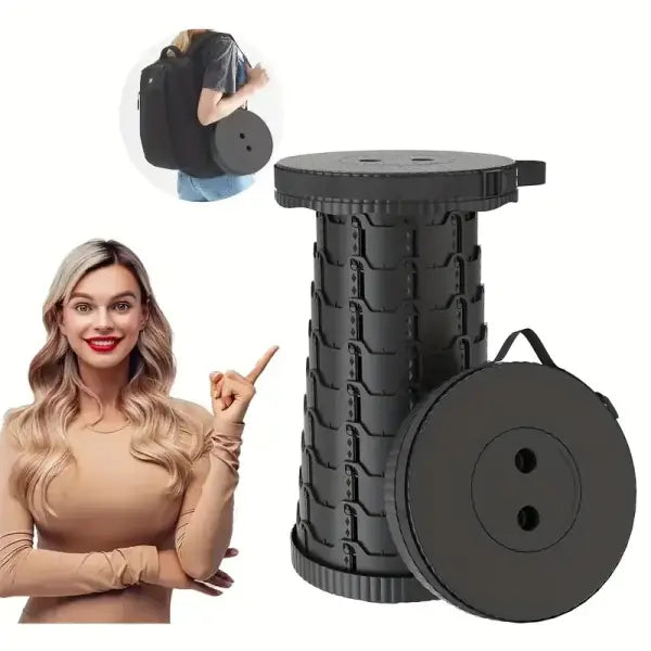 Portable Expandable Stool For Outdoor Activities Lightweight Folding Stool For Traveling Fishing And Hiking Outdoor