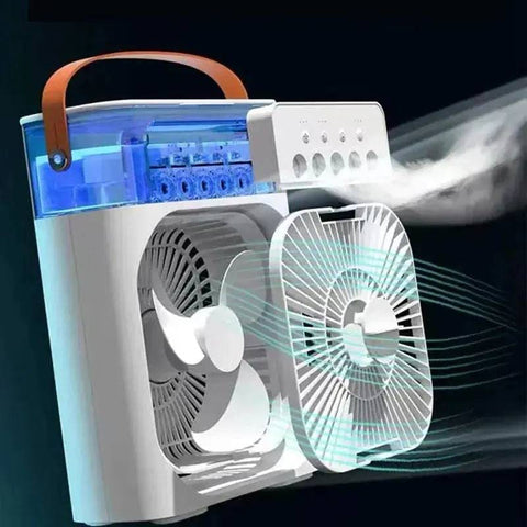 Portable Fan – 3-in-1 USB Fan Humidifier and LED Night Light