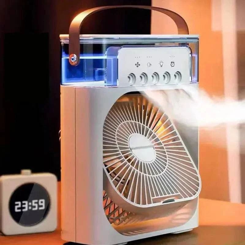 Portable Fan – 3-in-1 USB Fan Humidifier and LED Night Light