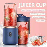 Portable Juicer for On-the-Go Blending with 6-Blade Travel Design - Himpall