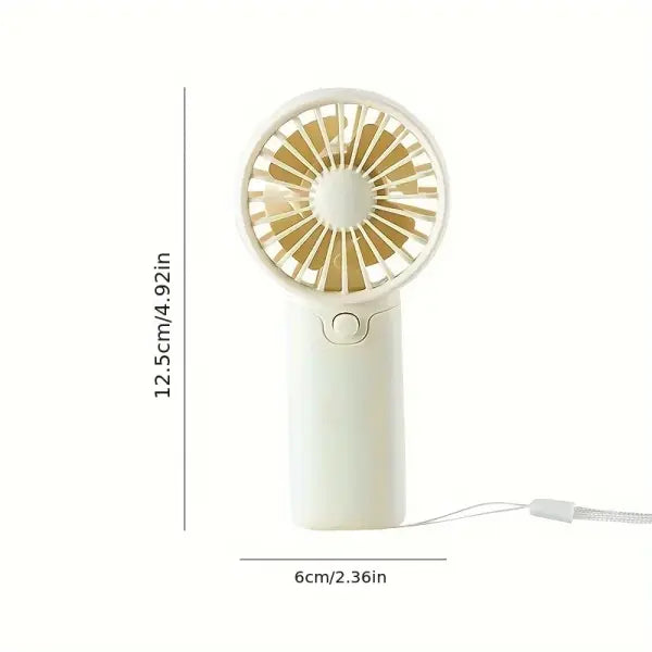 Portable Mini Fan Pocket Size Lightweight Material Student Gift Outdoor - WHITE