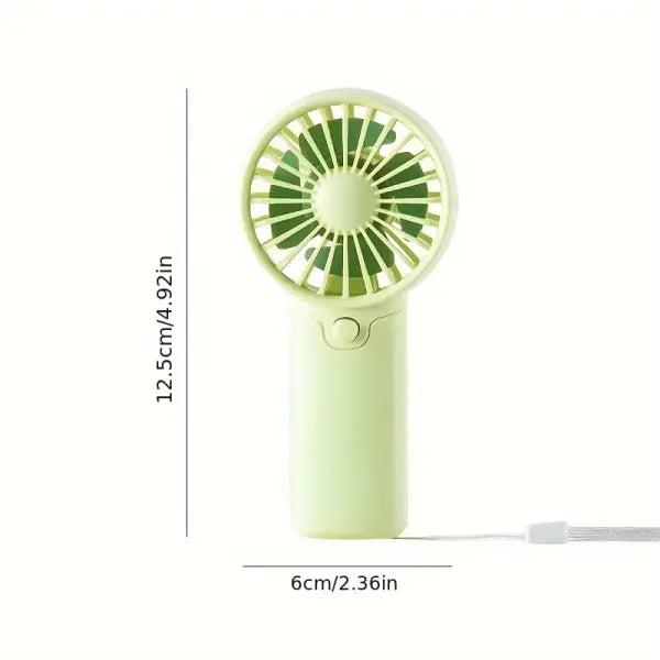 Portable Mini Fan Pocket Size Lightweight Material Student Gift Outdoor - green