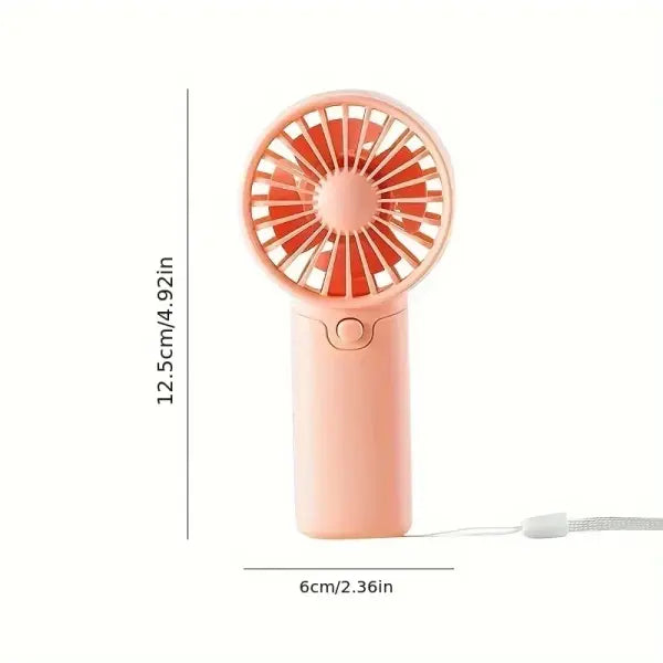 Portable Mini Fan Pocket Size Lightweight Material Student Gift Outdoor - Pink