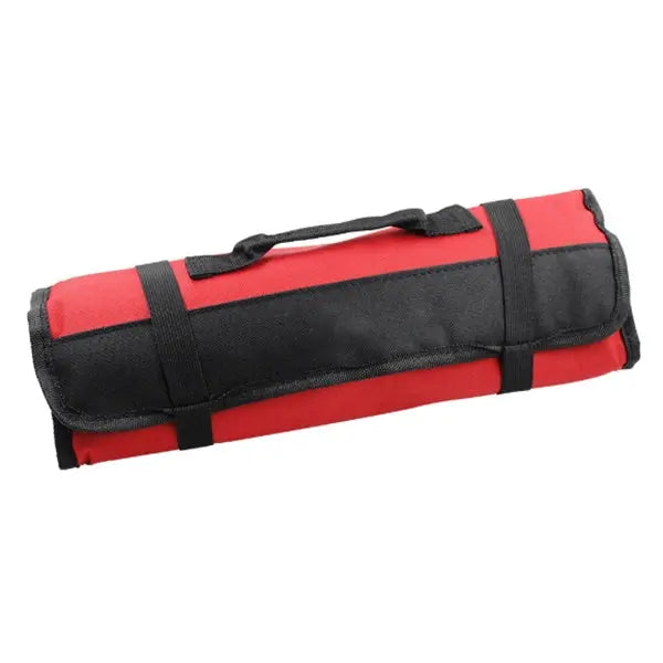 Portable Multifunctional Reel Type Hardware Tool Bag - Red