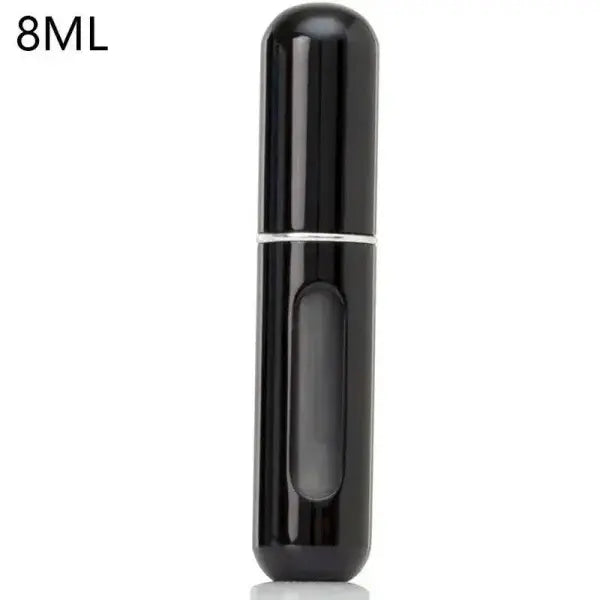 Portable Perfume Atomizer for Your Travel Fragrance Companion - 8ml-Bright Black
